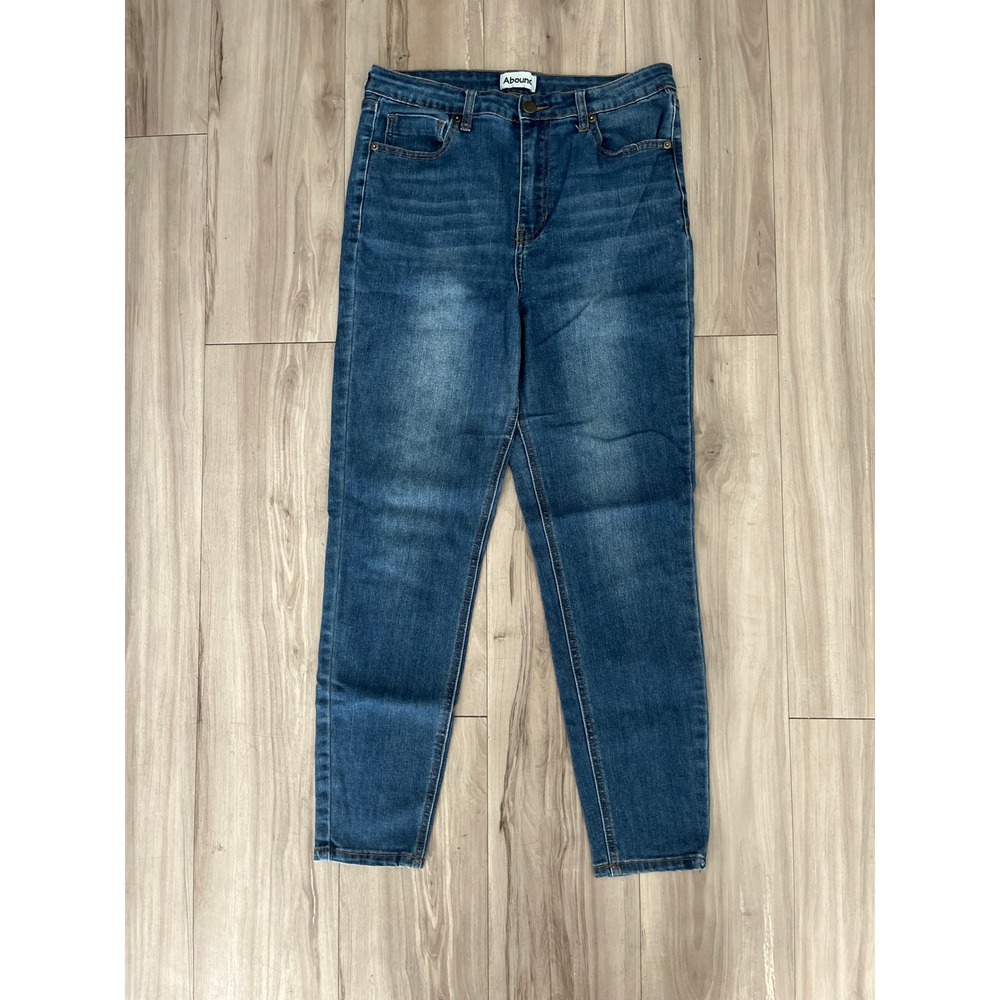 Abound Womens High Rise‎ Skinny Jeans Medium Wash Denim Blue Size 10 30x26.5